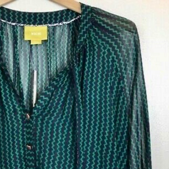 Anthropologie Tops - ANTHROPOLOGIE Maeve Chevron Blouse, Size S